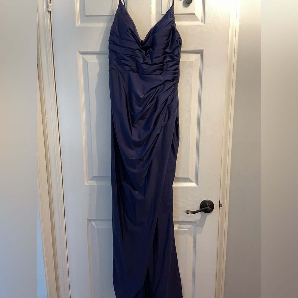 Navy blue bridesmaid/prom dress OBO